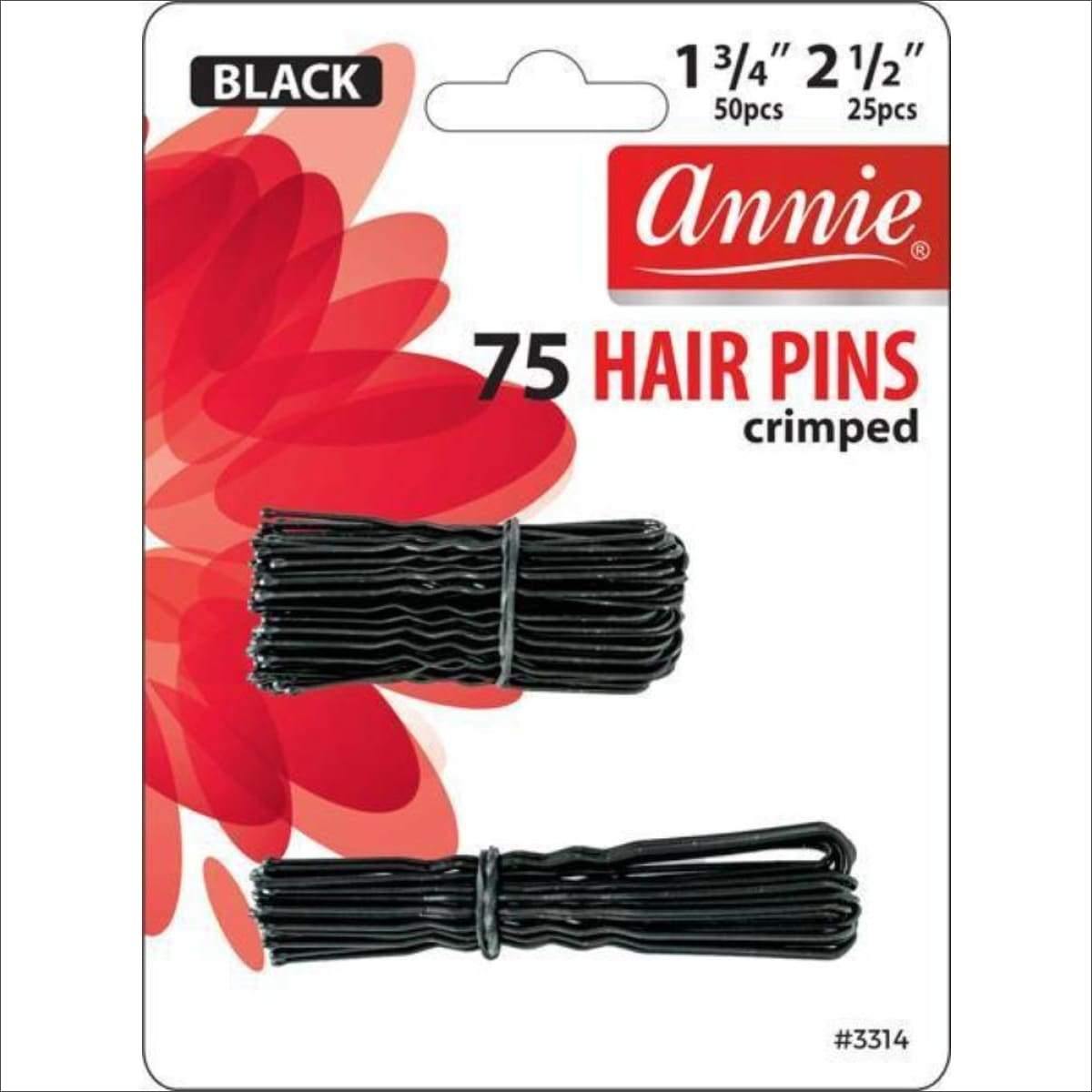 75 Hair Pins-Crimped end Assorted Sizes included - True Elegance Beauty Supply