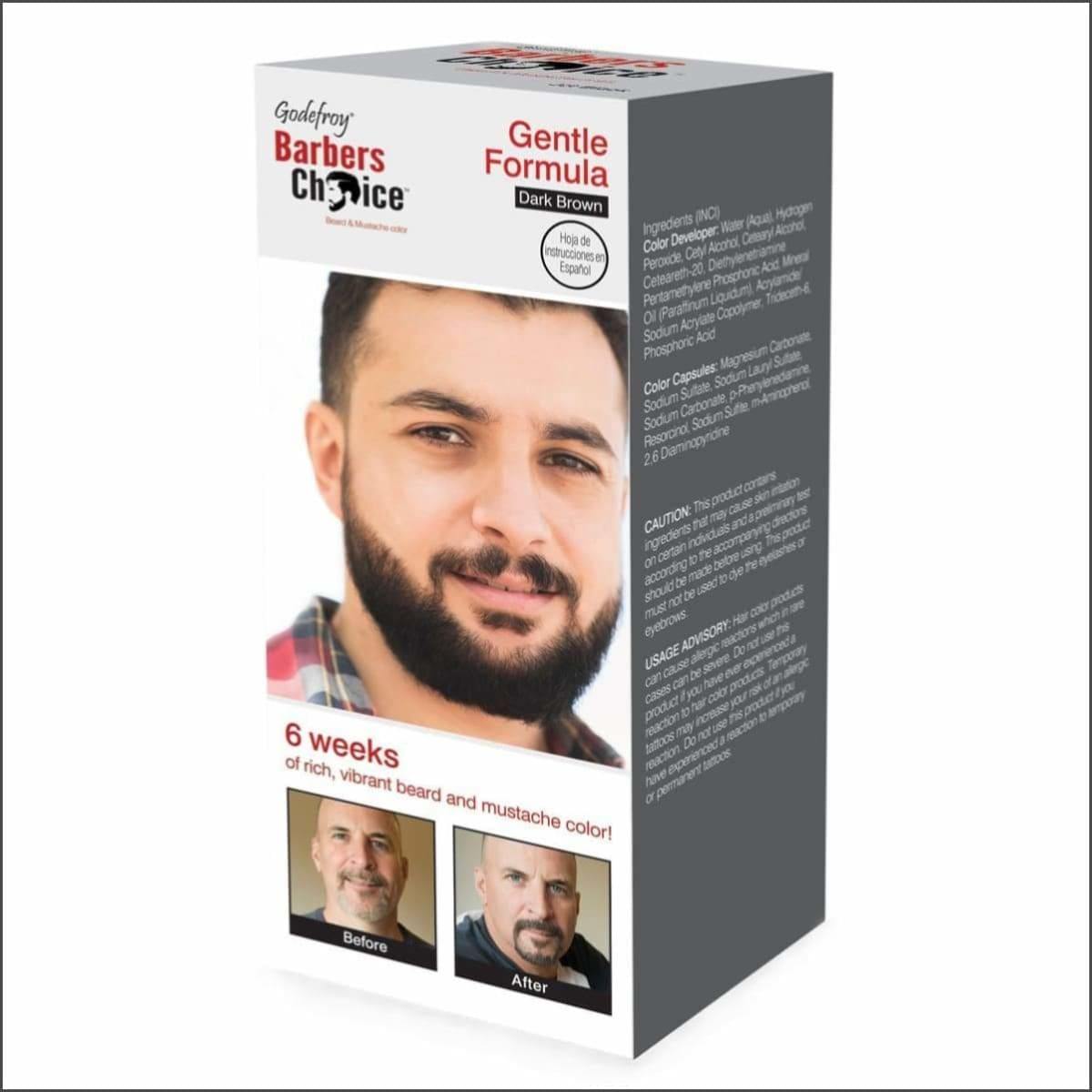 Beard and Mustache Hair Color Kit by Godefroy Barbers Choice - True Elegance Beauty Supply