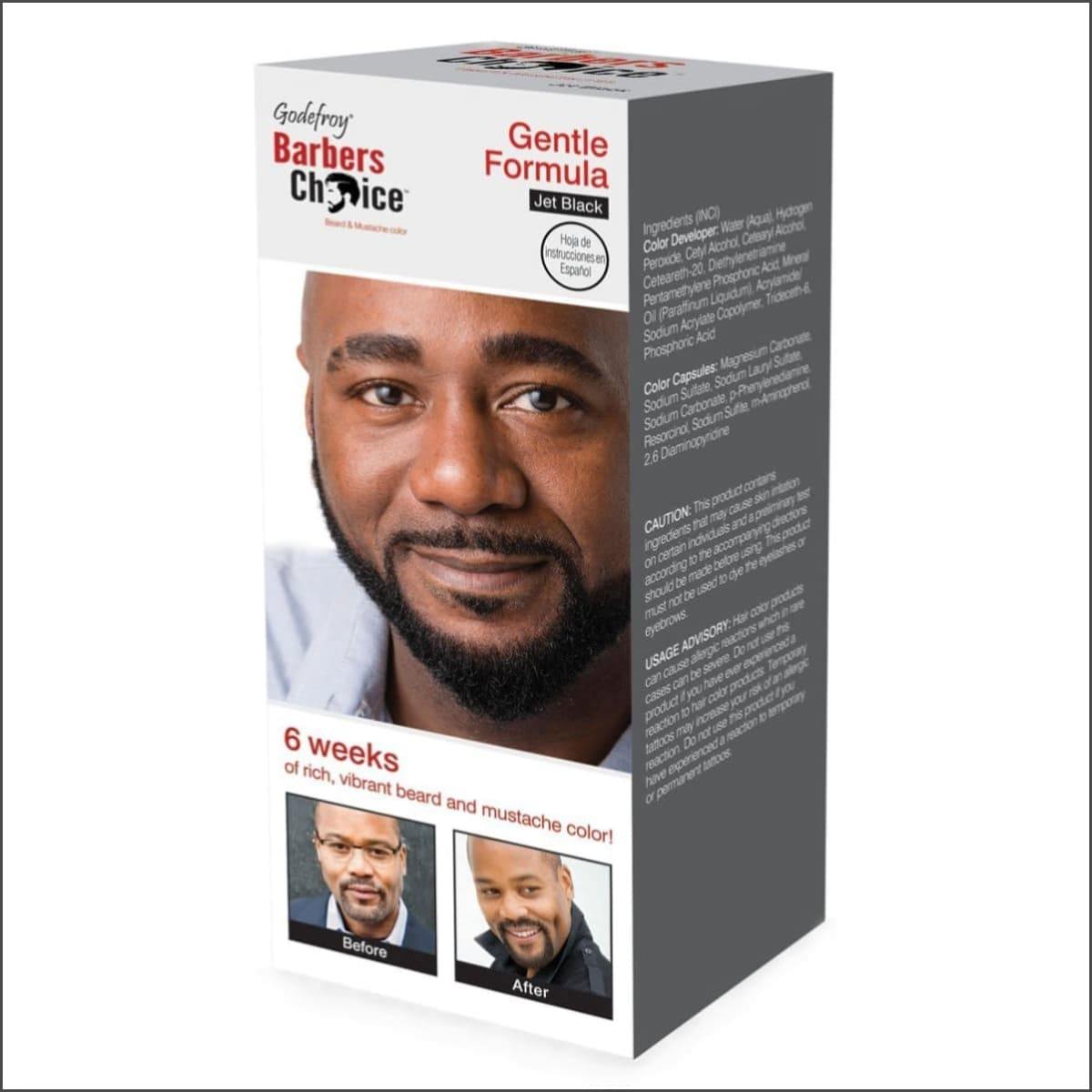 Beard and Mustache Hair Color Kit by Godefroy Barbers Choice - True Elegance Beauty Supply