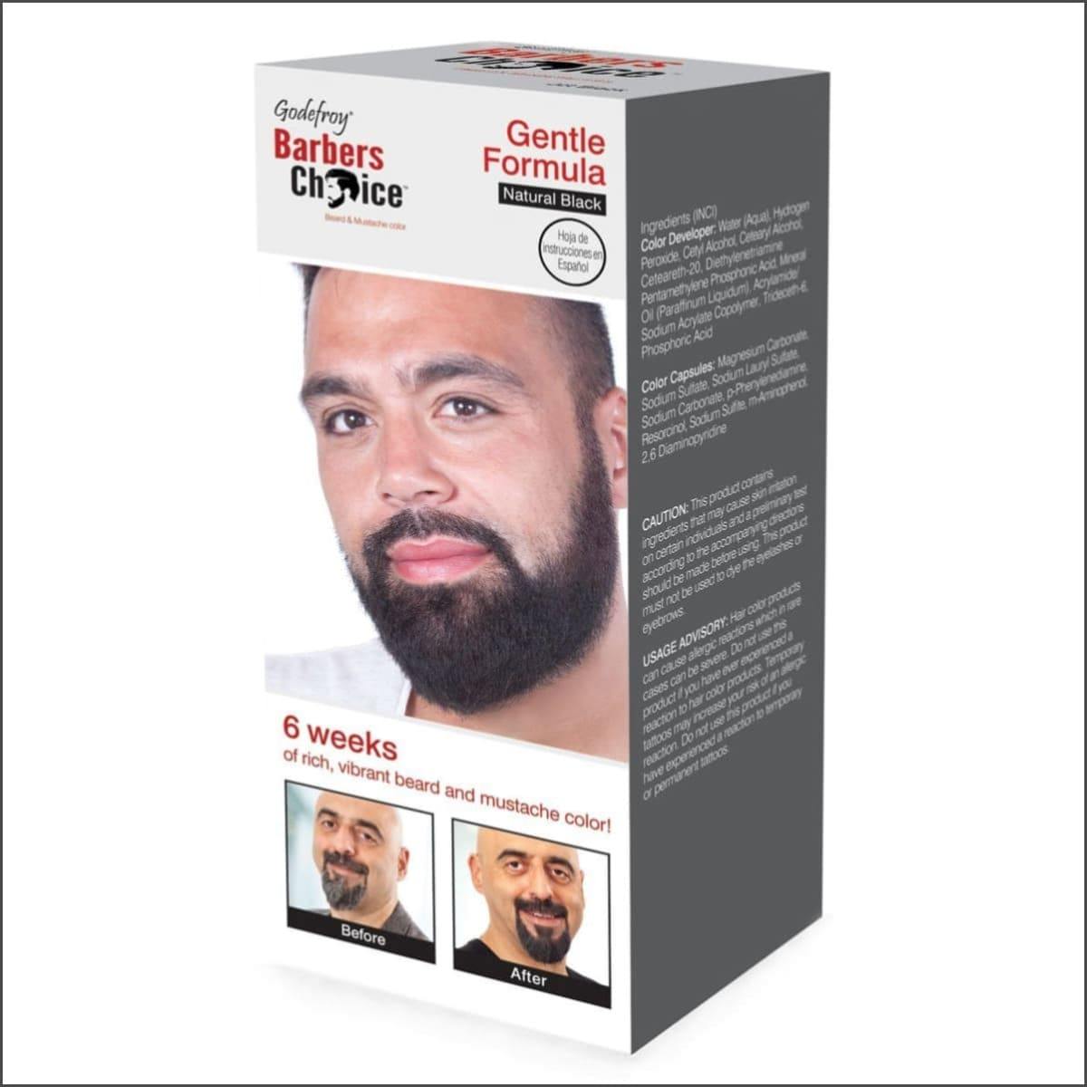 Beard and Mustache Hair Color Kit by Godefroy Barbers Choice - True Elegance Beauty Supply